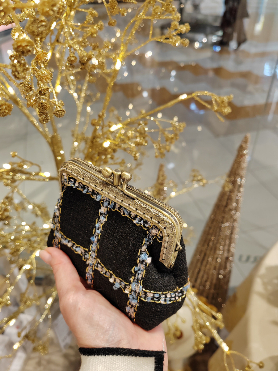 Кошелёк с двойным фермуаром Шанель 