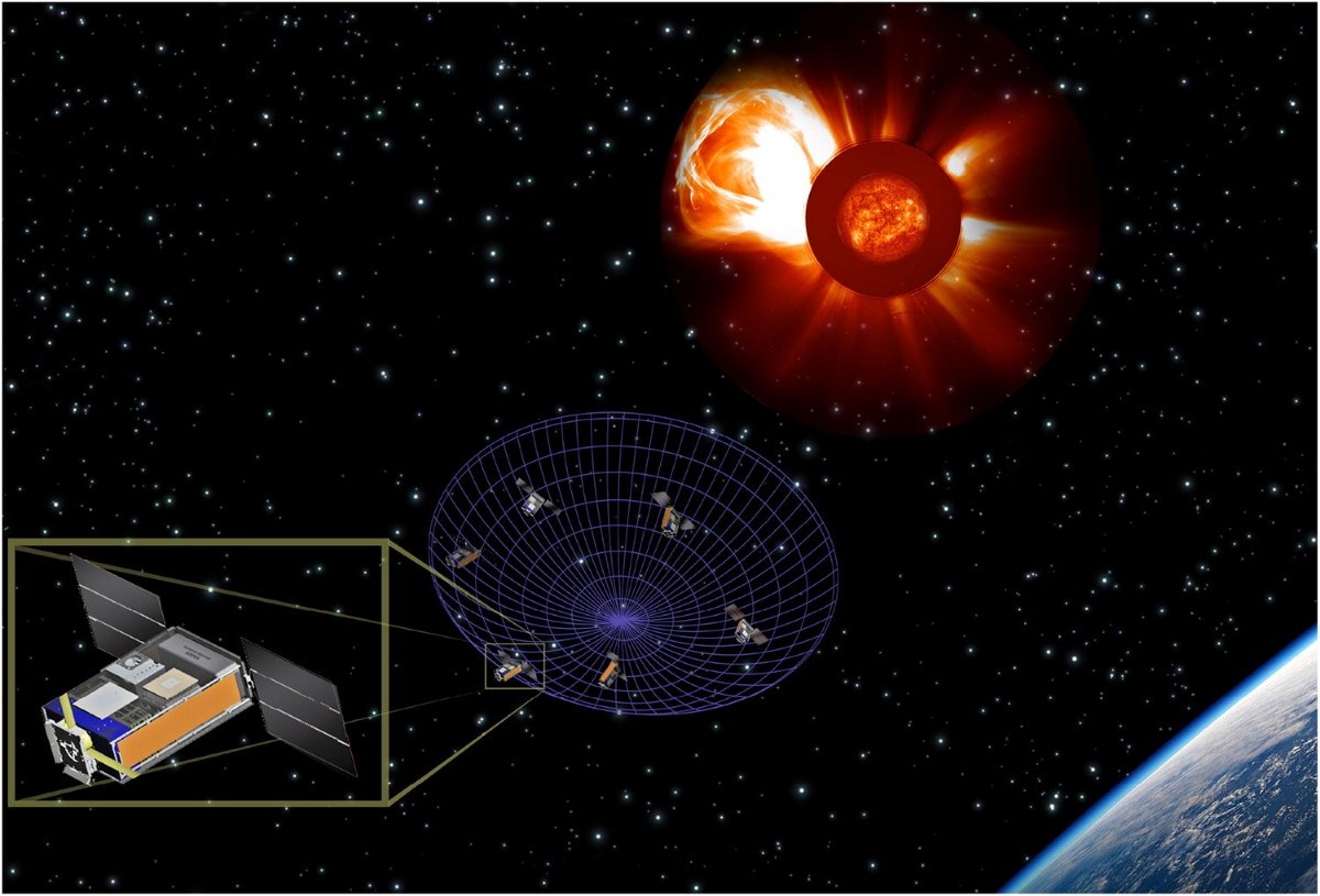 Илюстрация - кубический спутник размером 10 сантиметров