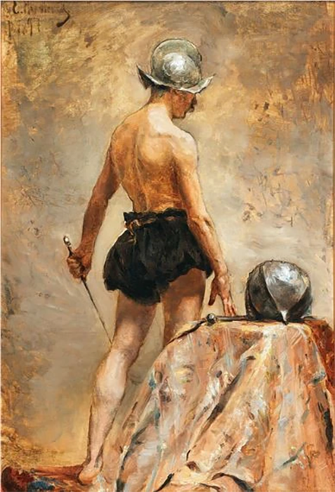 Модель, 1897. Частная коллекция