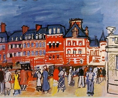 Дюфи. Дома в Трувиле. 1933.