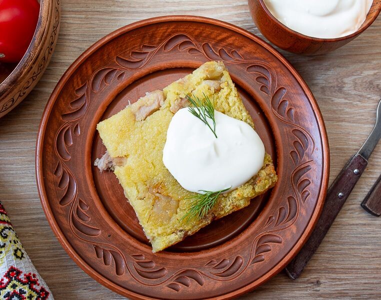     Белорусская картофельная бабка с рулькой