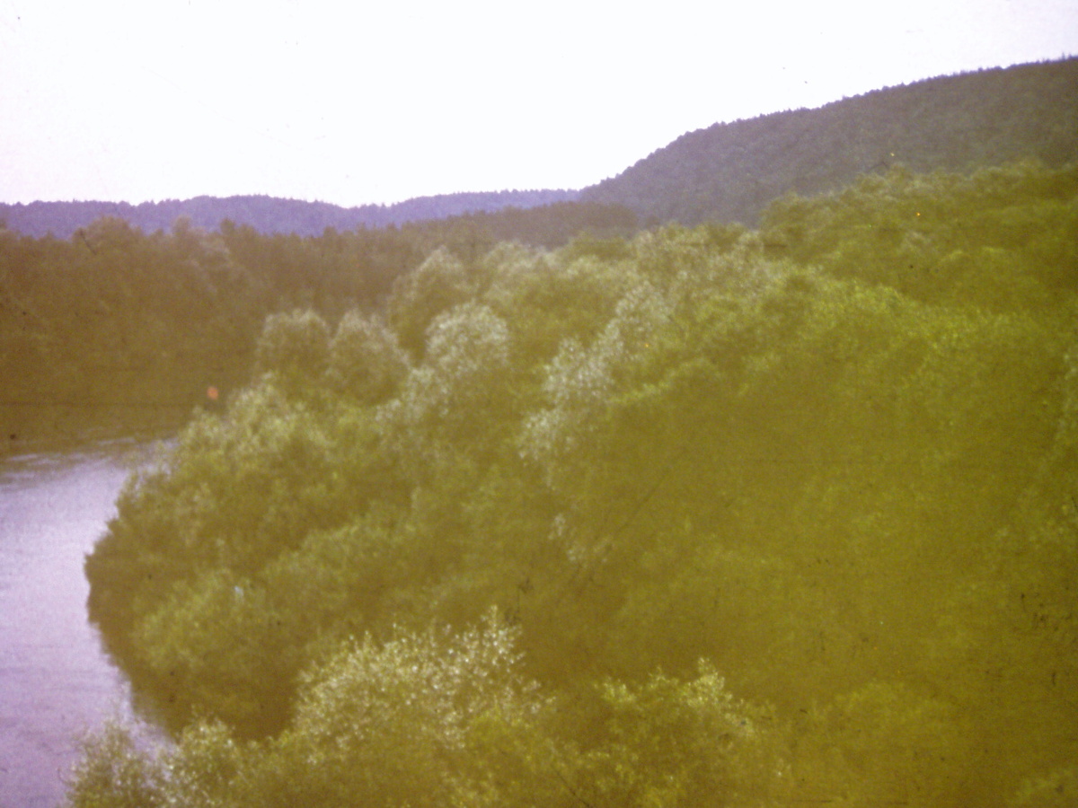 Личное фото с борта вертолёта. Сигулда, Латв.ССР, конец 70-х. 