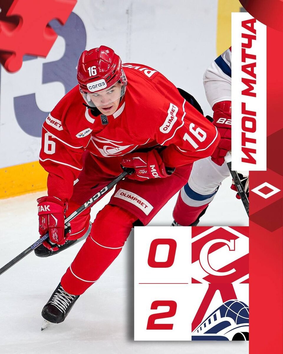 ХК "Спартак" Москва 0:2 ХК "Локомотив" Ярославль