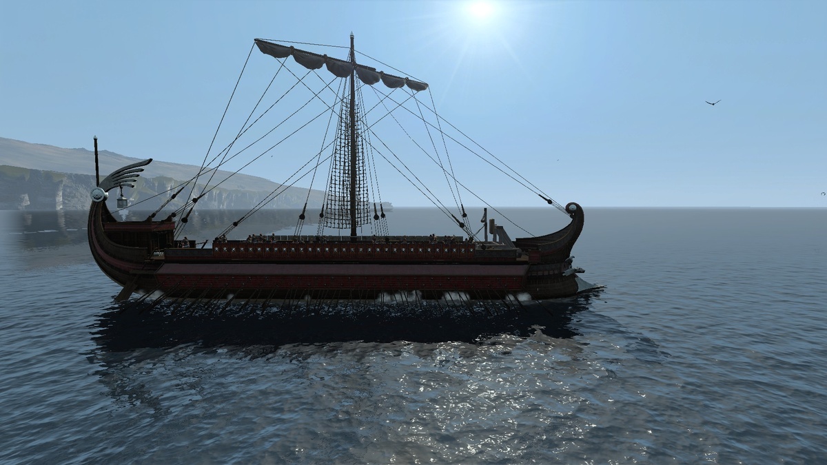 Дальнобойная квинквирема Total War: Rome II правый борт