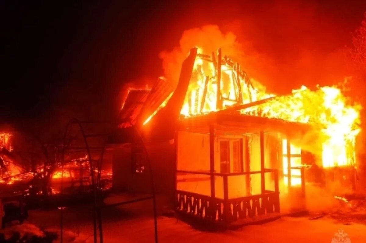    Крупный пожар на Алтае унёс жизнь одного человека