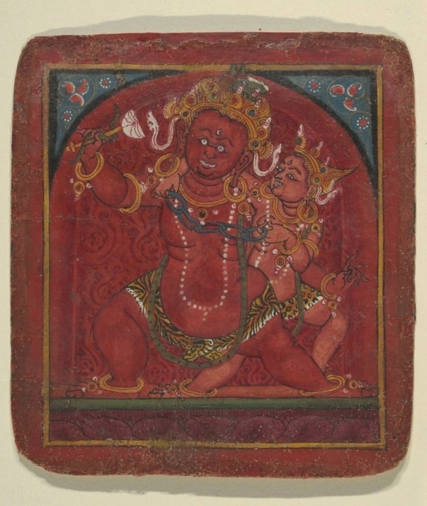 Цакли с изображением Хаягривы. Тибет. 13-14 вв. Музей Метрополитен, Нью-Йорк