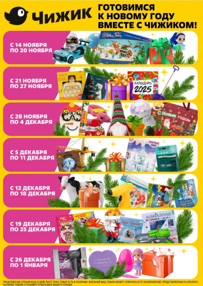 Электронный каталог товаров в Чижике.