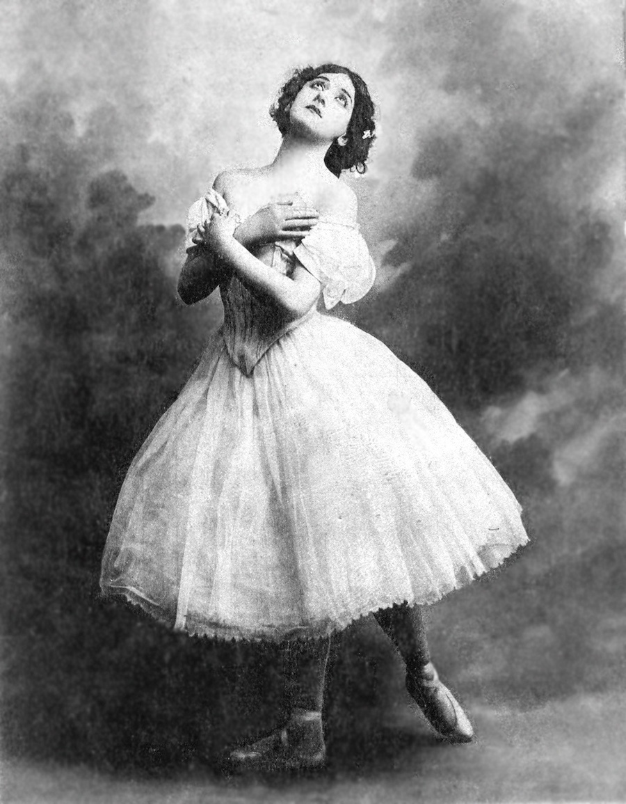 Тамара Карсавина в роли Жизели.