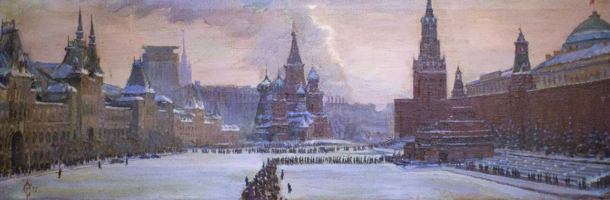 "На Красной площади", холст/масло 1977 год