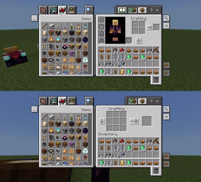 Новые функции управления предметами из ресурспака Поиск по предметам для Майнкрафт ПЕ (Бедрок)