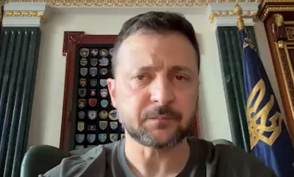   Скришнот видео, записанного Зеленским в 2024 году.