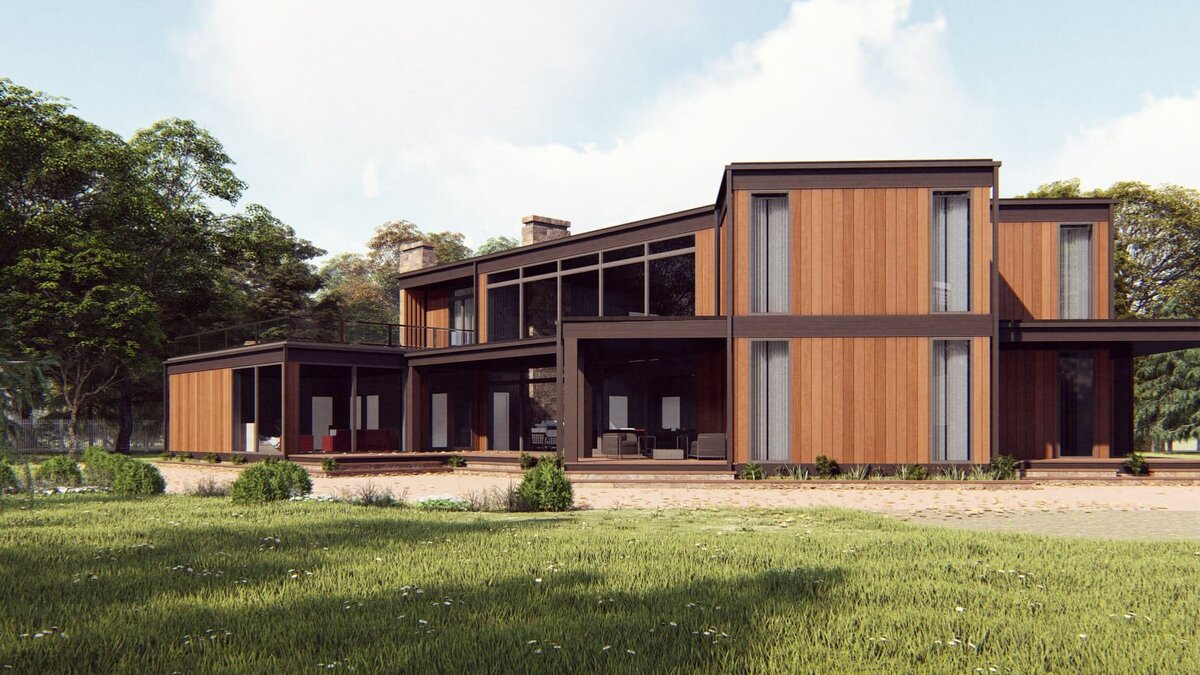 Деревянный дом "Хаапала" по уникальной технологии NATURI