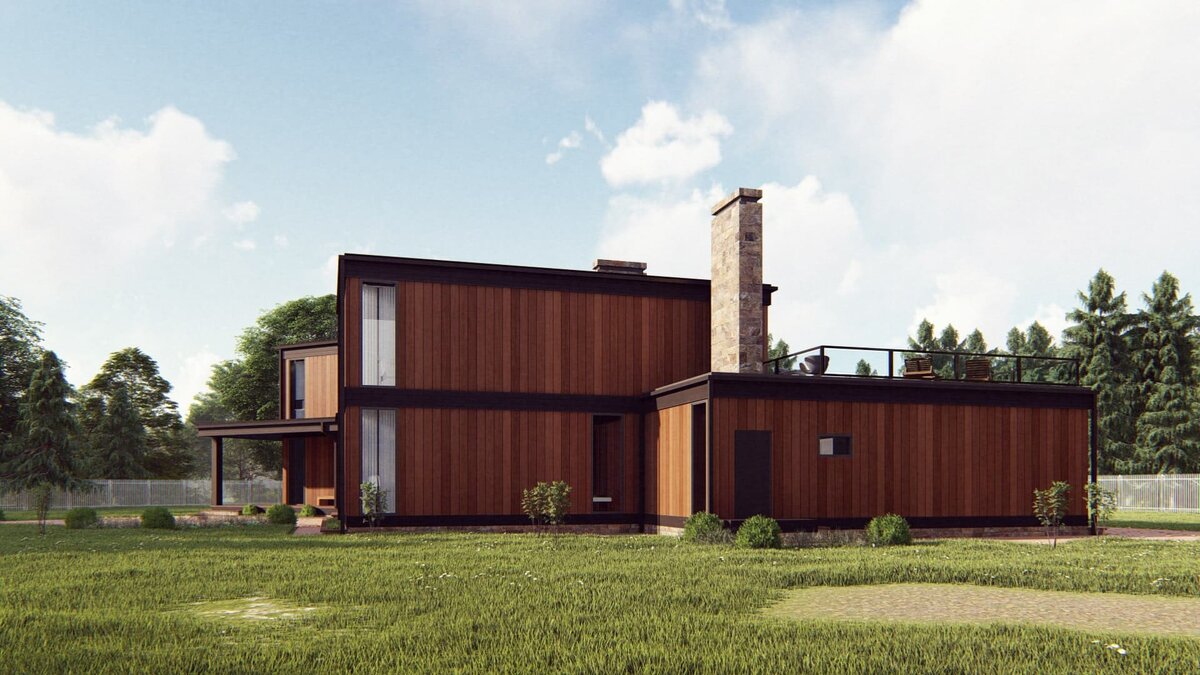 Экстерьер деревянного дома компании NATURI "Хаапала"