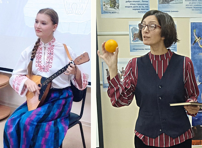 Артистичные сказительницы Василиса Табакова (слева) и Оксана Голдырева