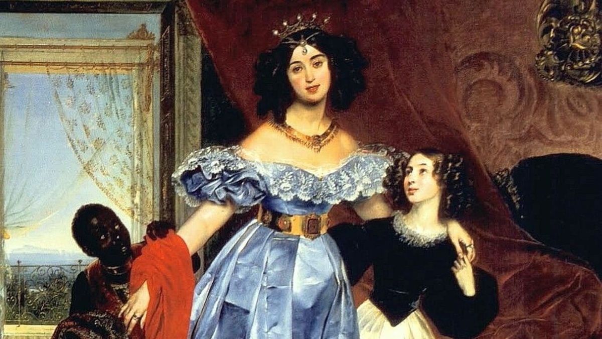 Портрет Юлии Самойловой работы К. Брюллова