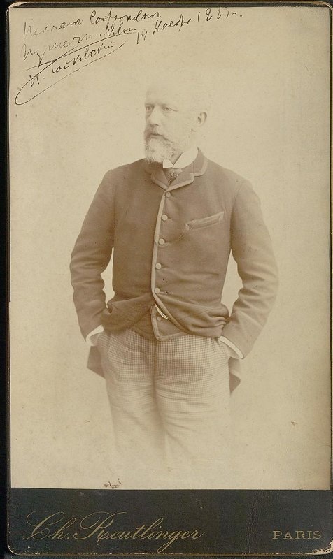 П. И. Чайковский во время пребывания в Париже.1886 г.