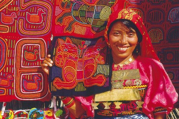 Традиционные изделия народа куна.