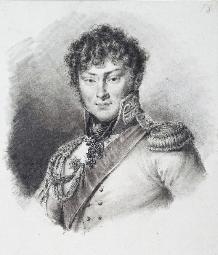 Л. де Сент-Обен «Портрет генерал-майора А.И. Чернышева», 1813 г.