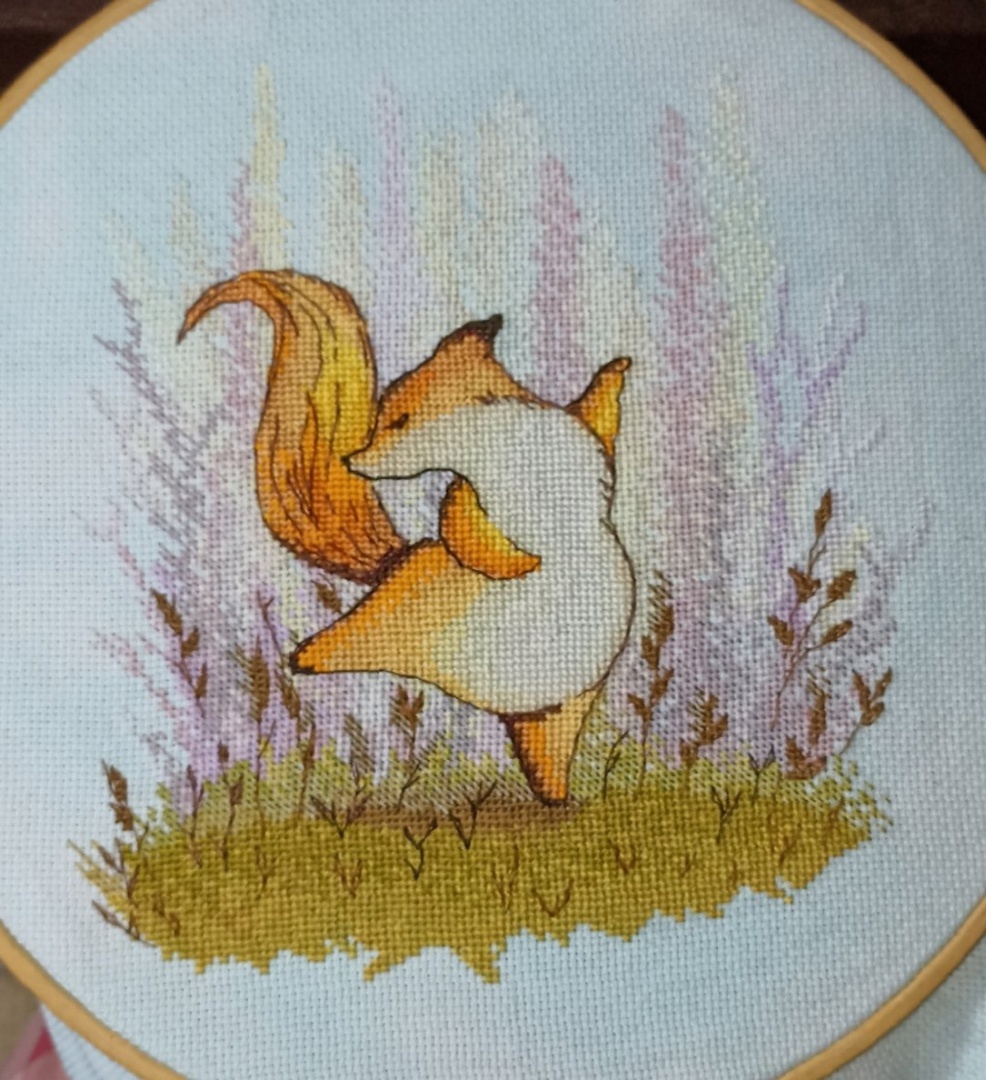 Когда-нибудь я доберусь её оформить, но пока так. Работа по схеме Вдохновение Виктории Фоминой-Михеевой