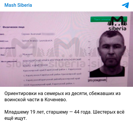    Фото: скриншот из https://t.me/mash_siberia