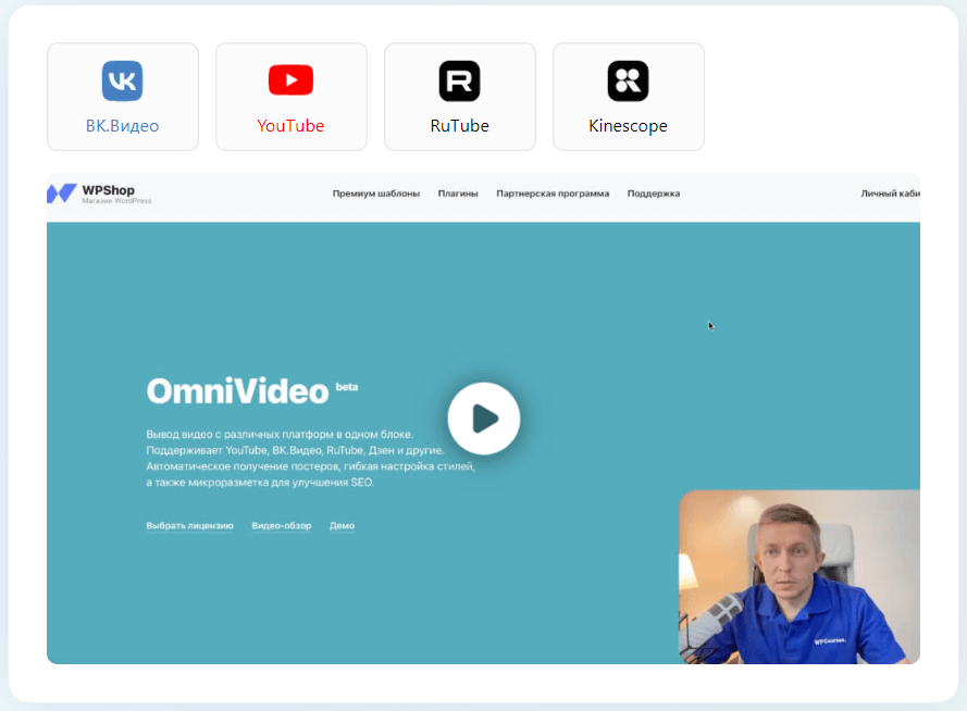 Блок с роликами OmniVideo