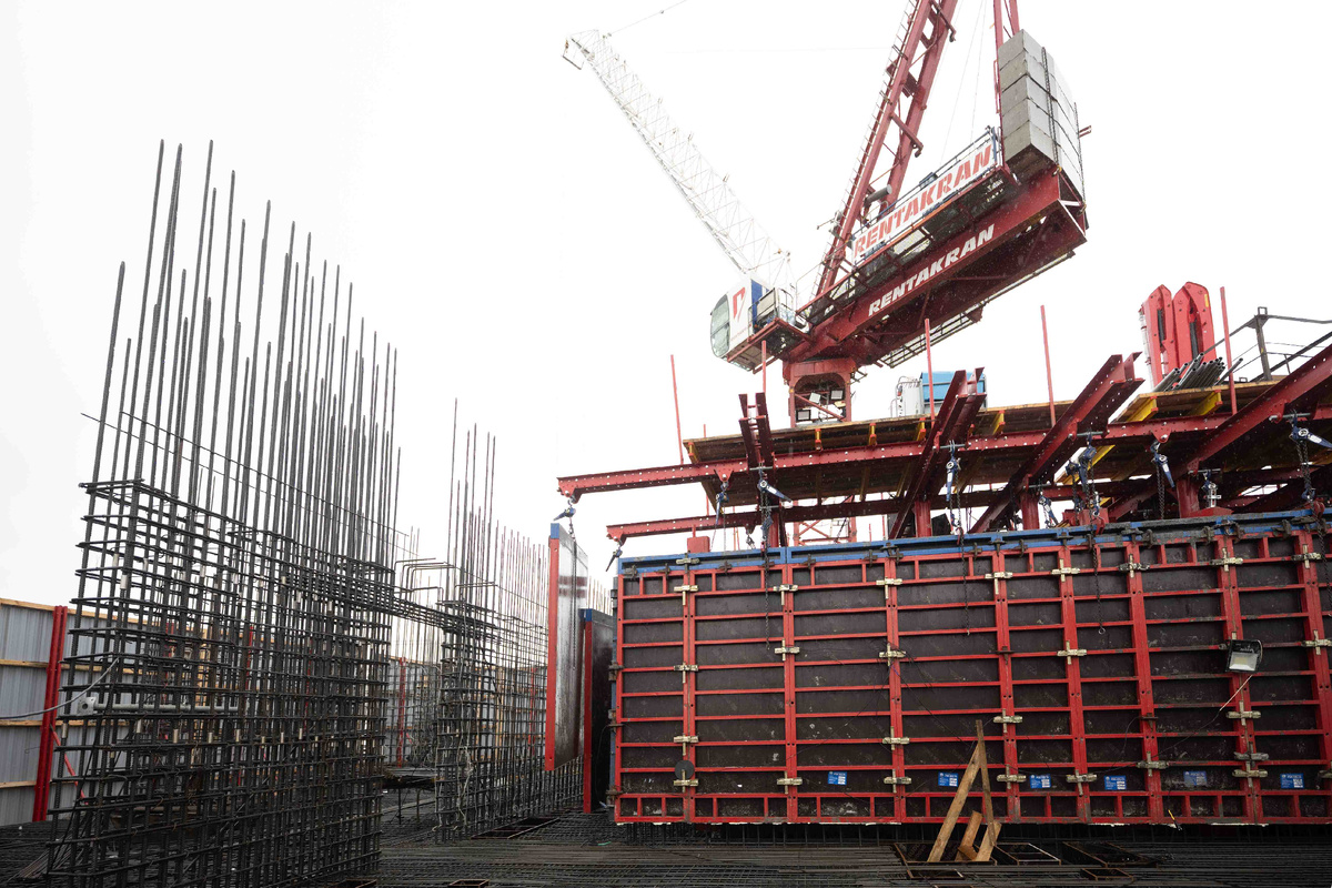 Ход строительства небоскрёба THE FIVE