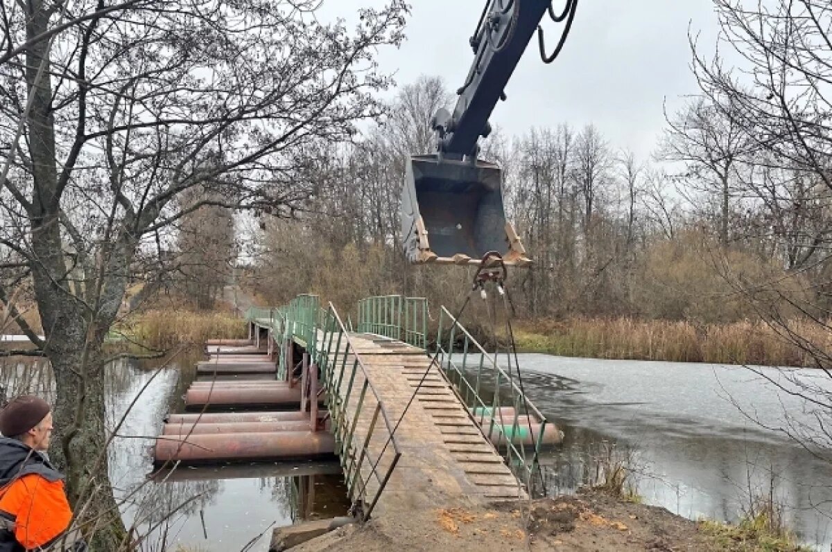    В Конаково восстановили мост, который обрушился под весом авто