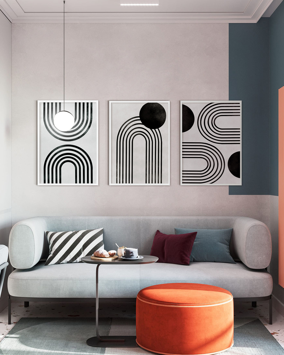 Дизайн интерьера дома с помощью постеров от Gallery 5.