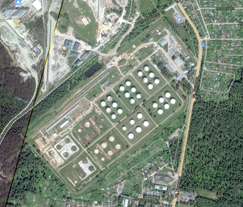 Нефтебаза в п. Монтажный г. Пенза