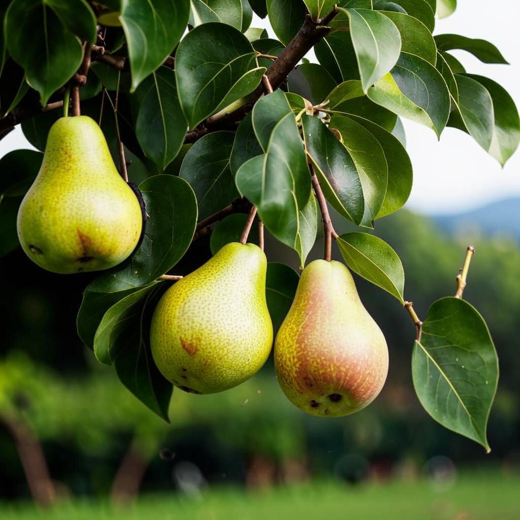 Груша в саду