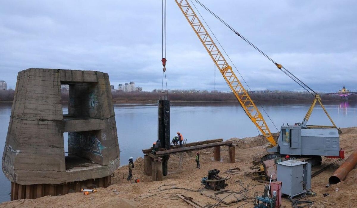     Укрепление берега. Источник: nobl.ru Автор фото: Пресс-служба правительства Нижегородской области