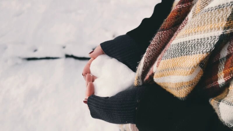     Зима, снег, девушка. СС0