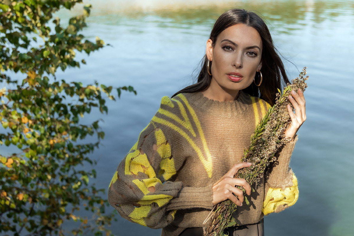 Джемпер из итальянского мохера и шерсти от бренда "Сёстры Мамутины!