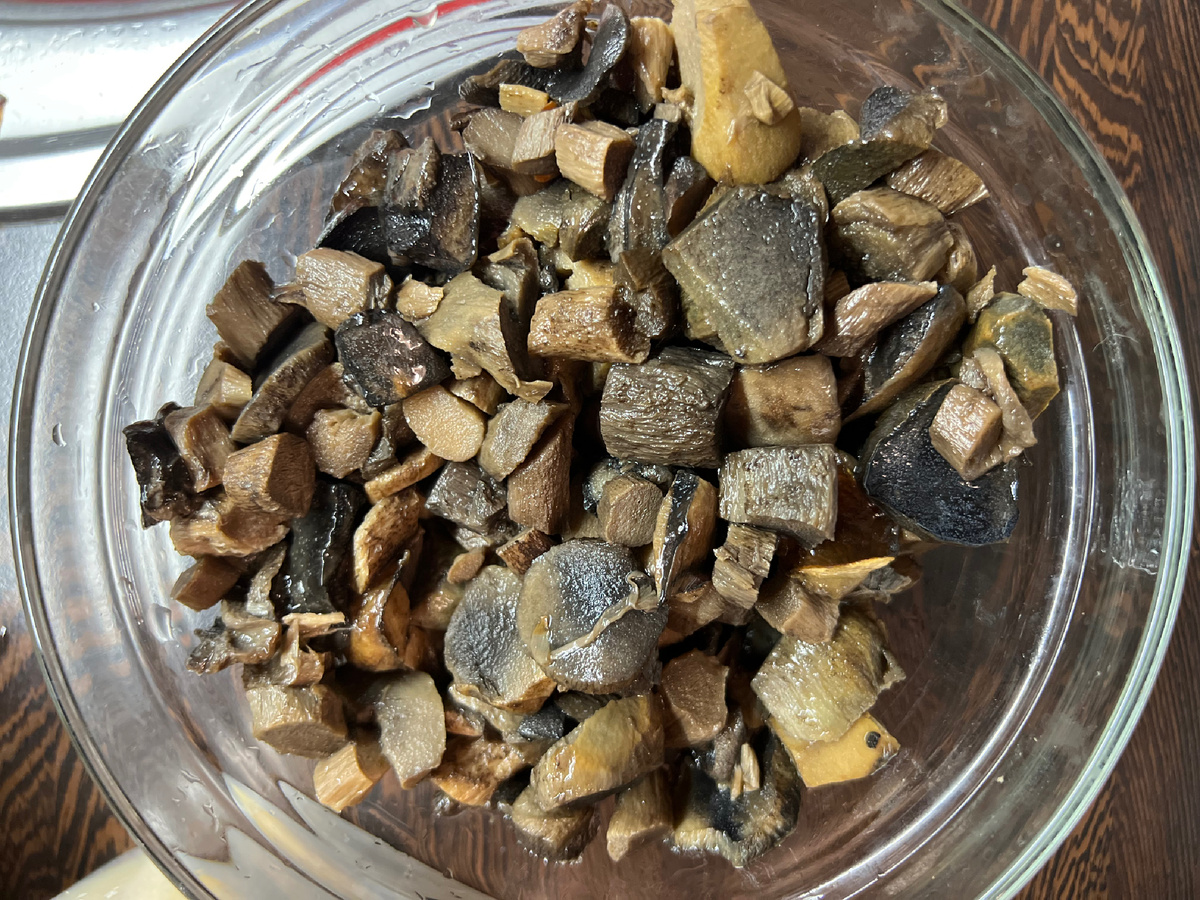 Промываем грибы