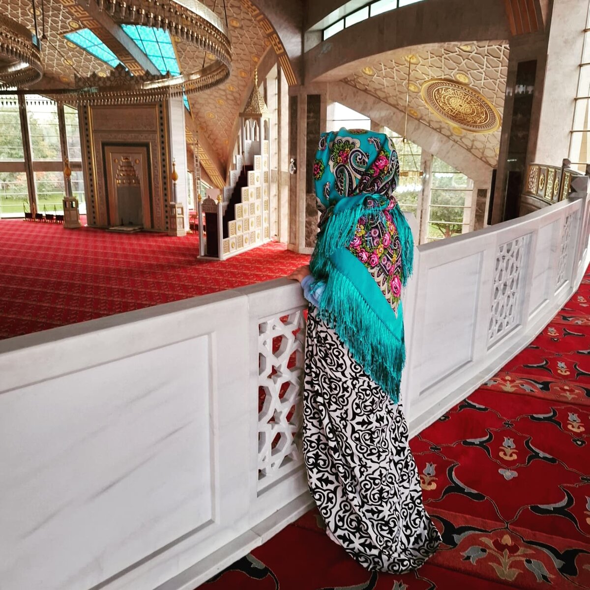 В мечети "Сердце Матери". Аргун, Чечня