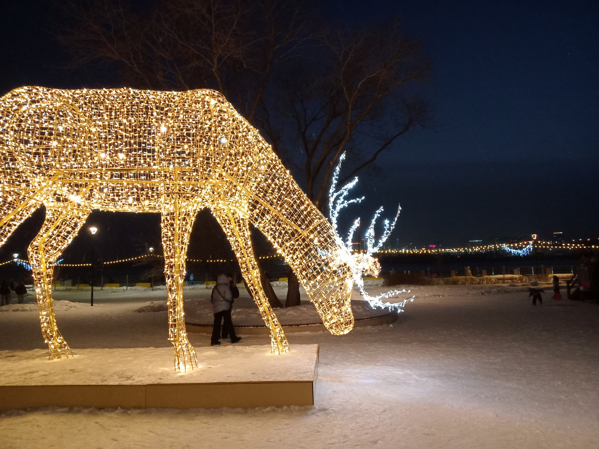 Набережная зимой 