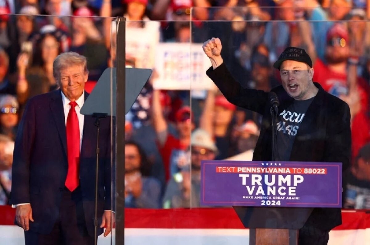    Дональд Трамп и Илон Маск.