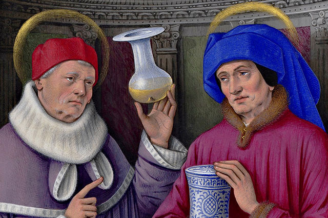    Икона «Святые Косма и Дамиан», Жан Бурдишон. Фото: Public Domain