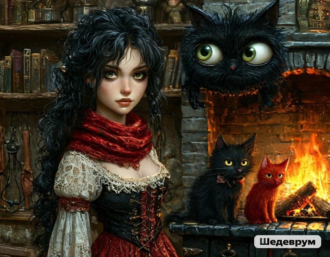 (получилась целая серия сказочных картинок) С.Лунная