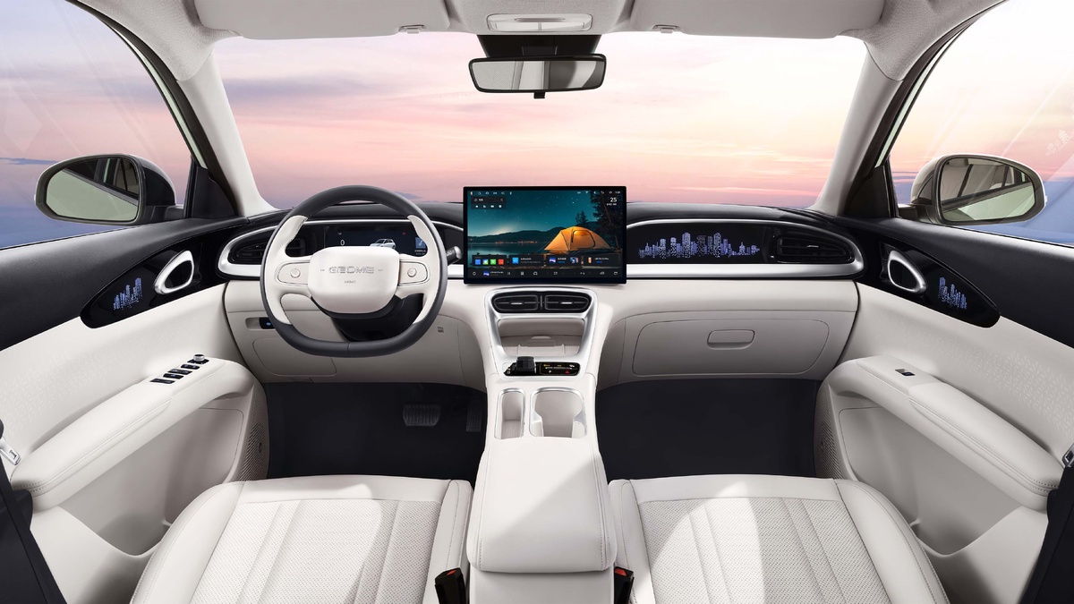 Салон Geely Geome Xingyuan EV. Фото: Geely