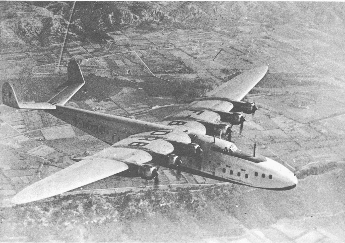  летающая лодка Laté 631 №05 (F-BDRB) в полете. Элегантность линий этого самолета неоспорима