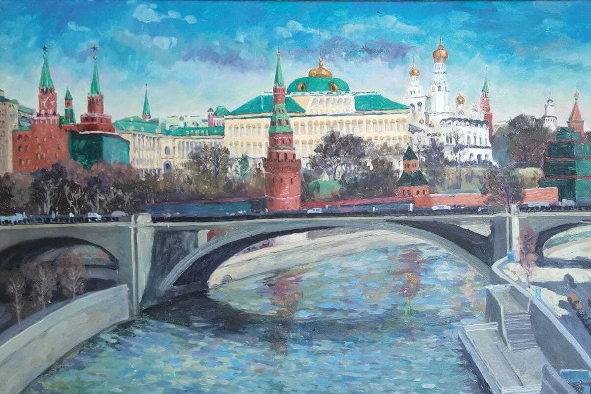    "Ранняя весна на Москве-реке", 2024 год. Сунь Цзиньчао