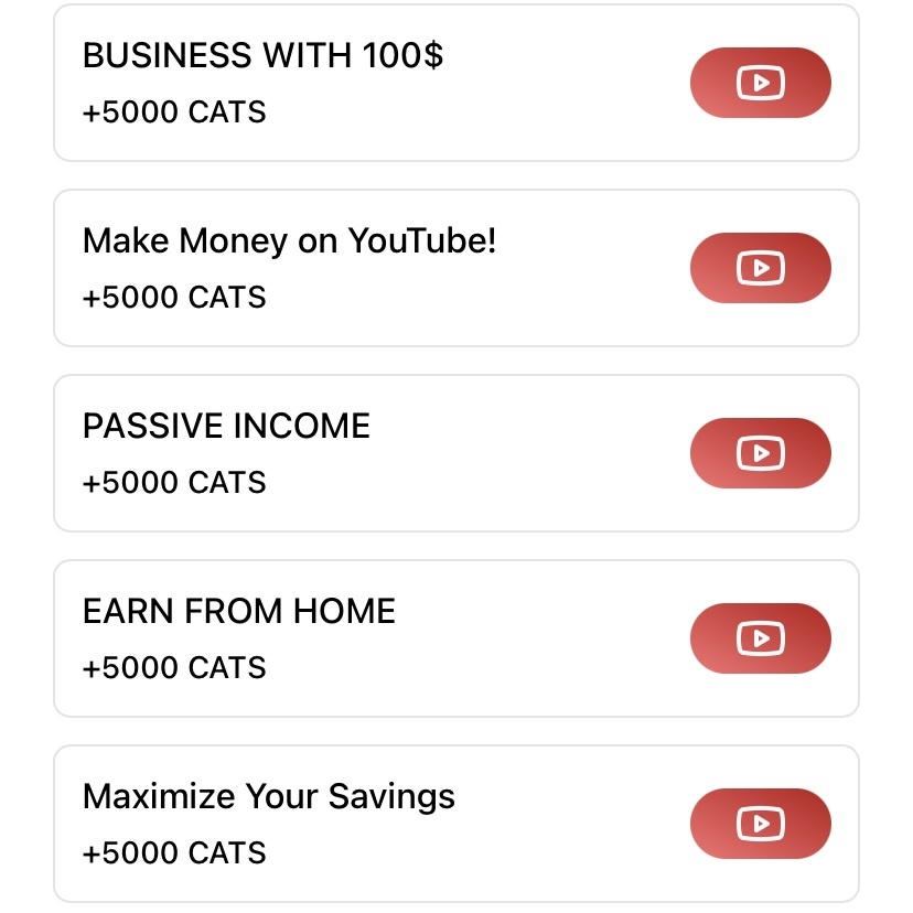 За задания теперь можно получать по 5000 $CATS