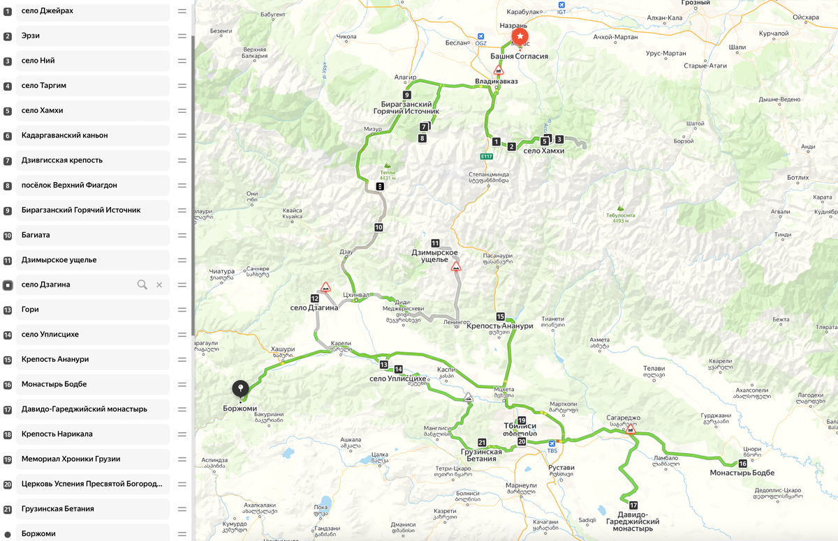 Очередность точек.