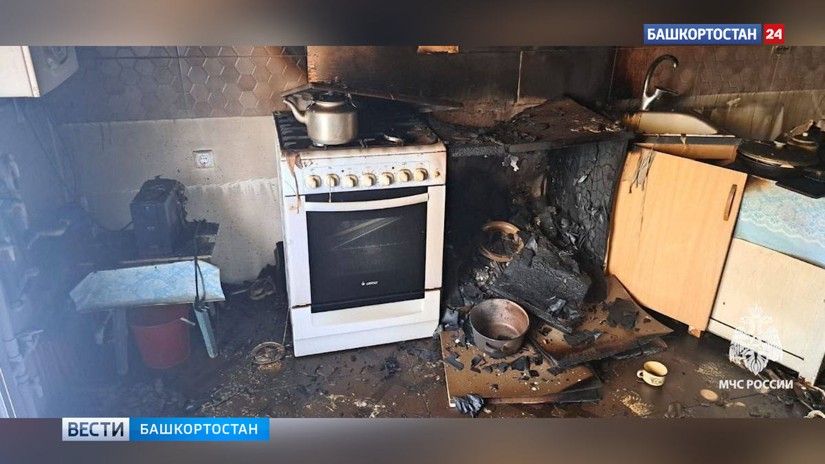    В башкирском Мелеузе 93-летняя пенсионерка погибла при пожаре в частном доме