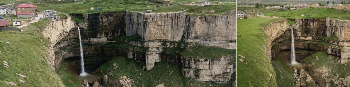Водопад Тобот — один из самых впечатляющих и известных водопадов в Дагестане. Он расположен на Хунзахском плато.Высота водопада — около 70 метров. Точные замеры до сих пор вызывают дискуссии среди учёных.Этот водопад особенно красив в период с мая по июль, когда он полноводный после таяния снегов и дождей. Однако в жаркое лето Тобот может полностью пересыхать, превращаясь в тонкую струйку.