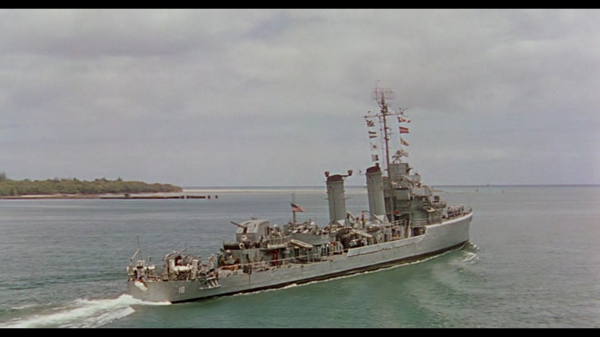 Эсминец "U.S.S. Caine DMS 18". Кадр из фильма