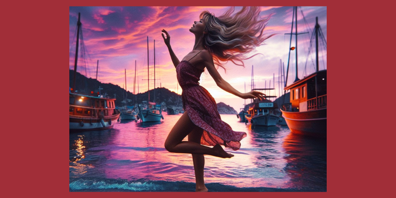 Танцующая девушка