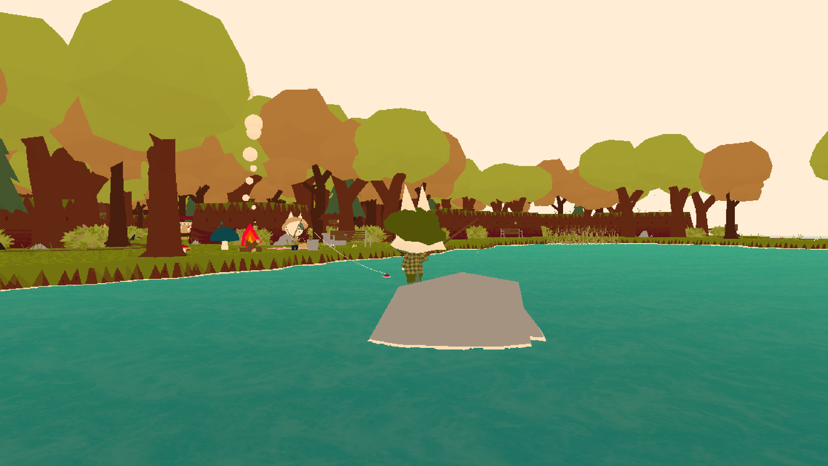 Мои кадры из игры, WEBFISHING. Я на берегу.