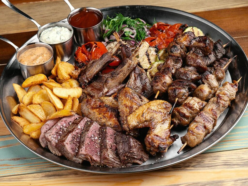 Много мяса и мало овощей